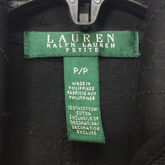 Lauren Ralph Lauren Womens Black Full Zip Cotton Sweater Jacket Size XS Like-New - Picture 3 of 15